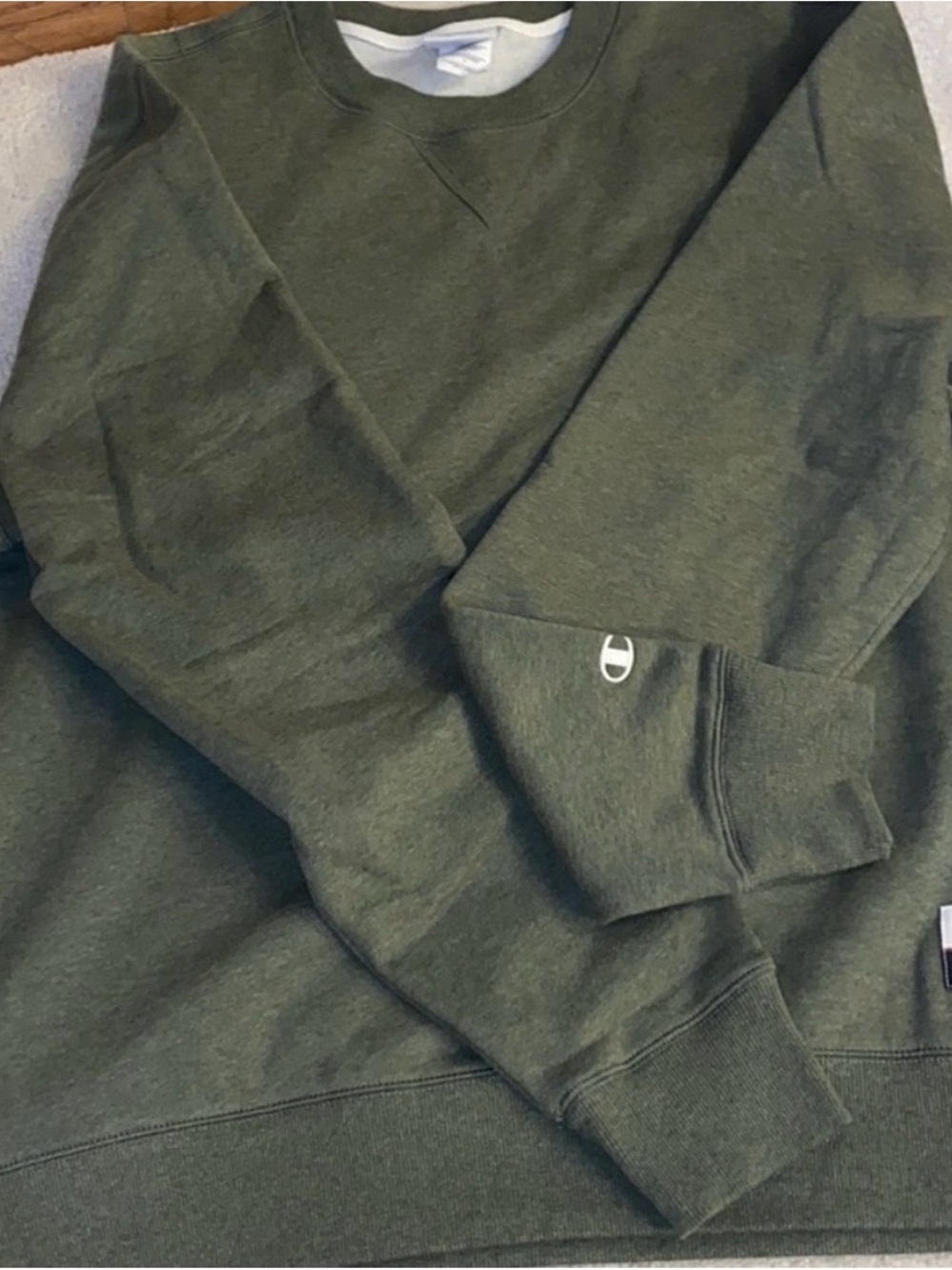 Champion Originals Crewneck Sweatshirt Olive Green Men’s XL
